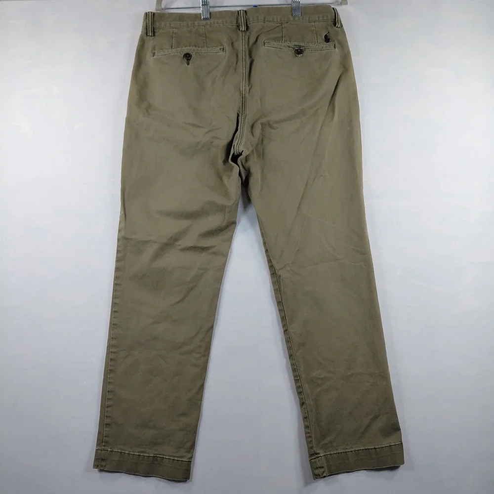 Polo Ralph Lauren Mens Stretch Straight Fit Chino Pants Khaki Brown 34/30